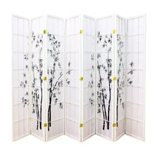 Zen Garden 8 Panel Rice Paper Room Divider